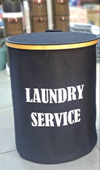 باسكت غسيل LAUNDRY كتان - مدور