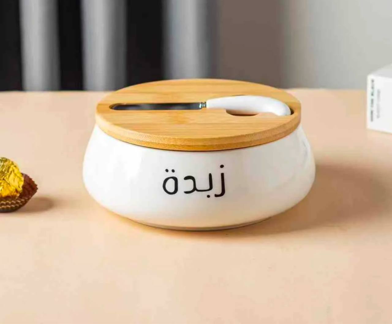 علبه زبده بورسلين مدوره