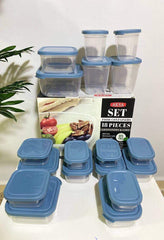 طقم علب ثلاجة 18 قطعة - ماركة اكسا AKSA