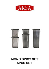 طقم بقوليات بلاستيك صحي 5 قطع - AKSA MONO