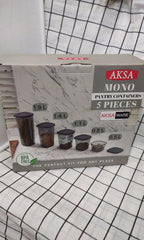 طقم بقوليات بلاستيك صحي 5 قطع - AKSA MONO